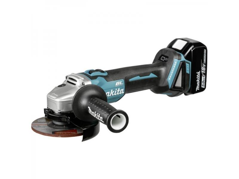 Углошлифмашина DGA506RME BL motor аккумуляторная 2х4,0 Аh, MAKITA, DGA506RME