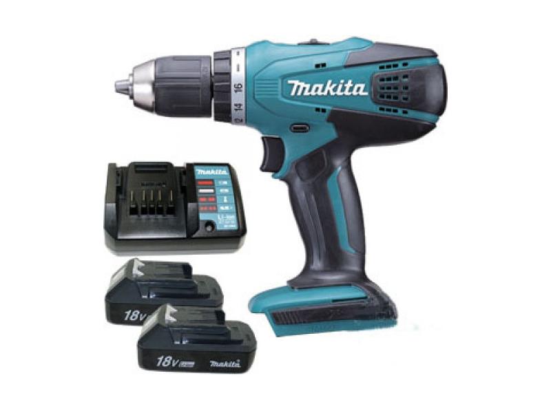 Дрель-шуруповерт Makita DF457DWE