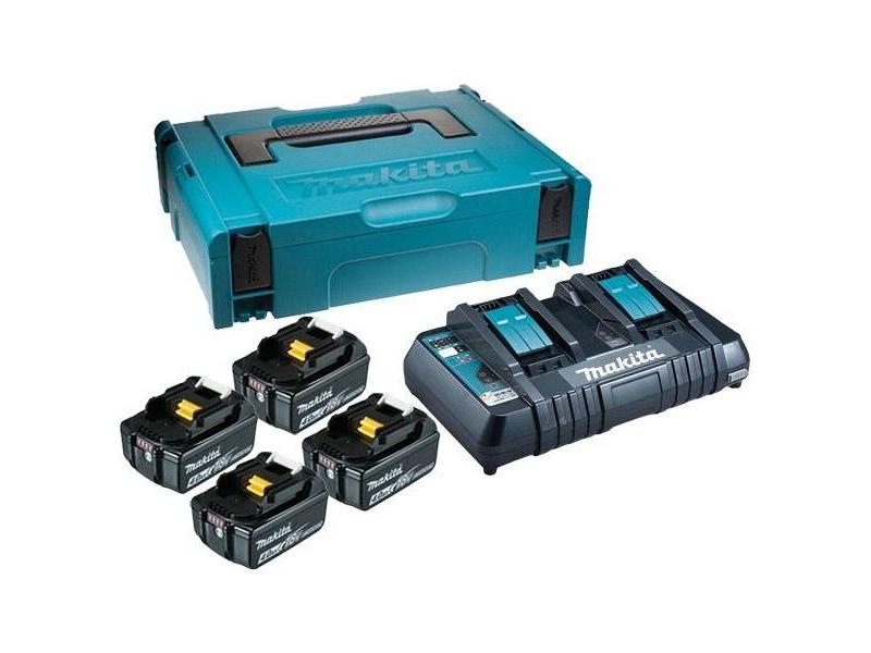 Аккумуляторный блок 18 В 4х4,0 Ah + зарядное DC18RD MakPac, MAKITA, 198489-5