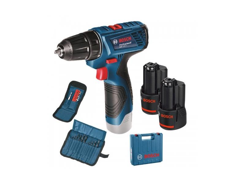 Шуруповёрт GSR 120-LI биты+держатель+сверла, BOSCH, 06019F7004