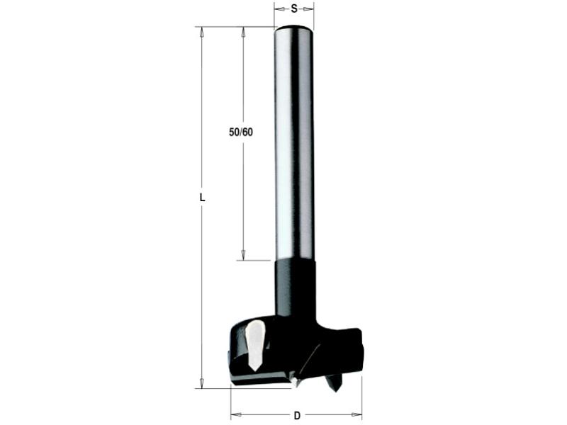 Сверло чашечное HW 35x90 Z=2+2 S=10x60 RH, CMT, 512.350.11