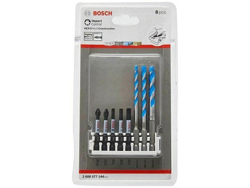 Impact Control Набор ударных бит и сверл Hex-9 MultiConst, BOSCH, 2608577144