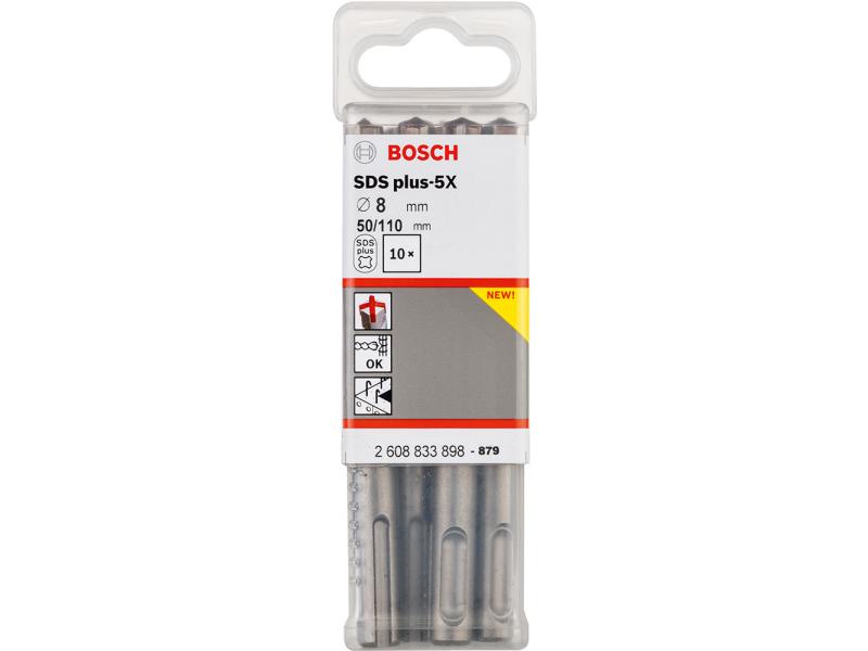 SDS-plus бур 5X 8 х50x110 (-10-), BOSCH, 2608833898