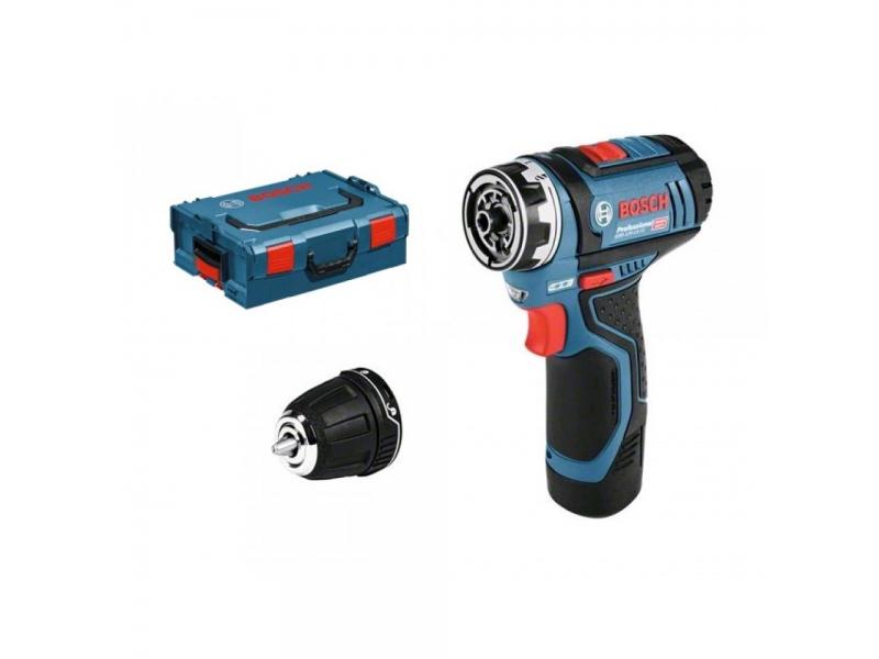 Шуруповёрт GSR 12V-15 FC 30 Нм ( 2*2.0 Ah) L-Boxx, BOSCH, 06019F6001