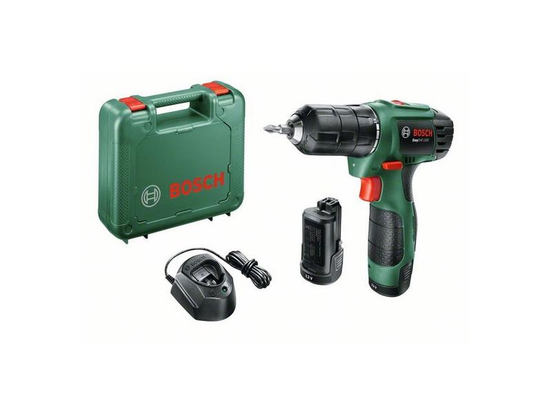 Аккумуляторный шуруповерт EasyDrill 1200 11/20Нм 2*1,5А*h кейс, BOSCH, 06039A210B
