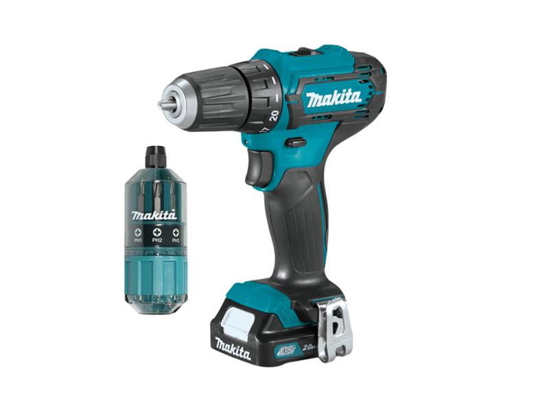 Аккум. дрель-шуруповерт DF 333 DWYE4 в чем. + набор бит, Makita, DF333DWYE4