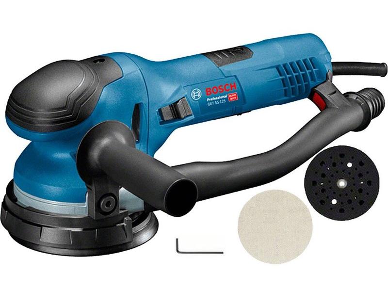 Эксцентриковая шлифмашина BOSCH GET 55-125 в кор. (550 Вт, 125 мм, 6600 - 15600 кол/мин) (0601257000)