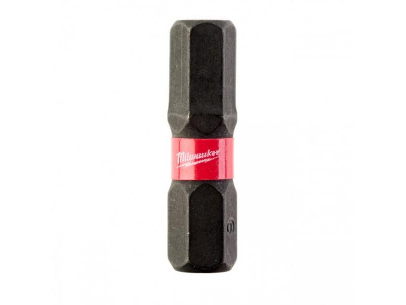 Бита SHOCKWAVE Hex 6 25мм (2шт), MILWAUKEE, 4932430897