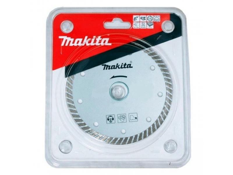 Алмазный диск сплошной рифленый по граниту Turbo 125x22,23, MAKITA, B-28058