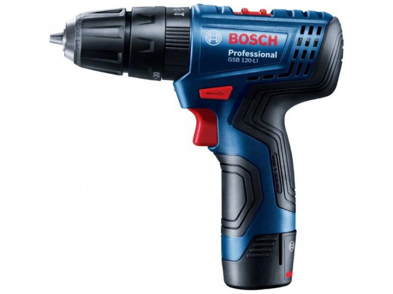 Дрель-шуруповерт аккумуляторная ударная GSB 120-LI, BOSCH, 06019G8100