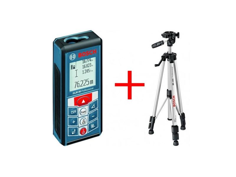 Дальномер лазерный GLM 80+BS150, BOSCH, 06159940A1
