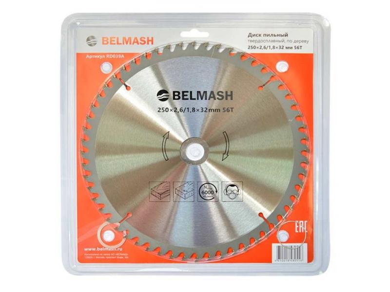 Диск пильный 250х2,6/1,8х32мм; 56Т, Белмаш, RD039A
