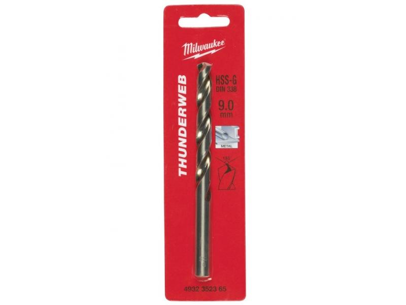 Сверло по металлу HSS-G DIN338 9.0 (1шт), MILWAUKEE, 4932352365