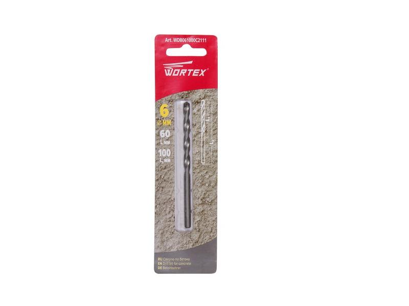 Сверло по бетону 6х100мм WORTEX, WDB061000C2111