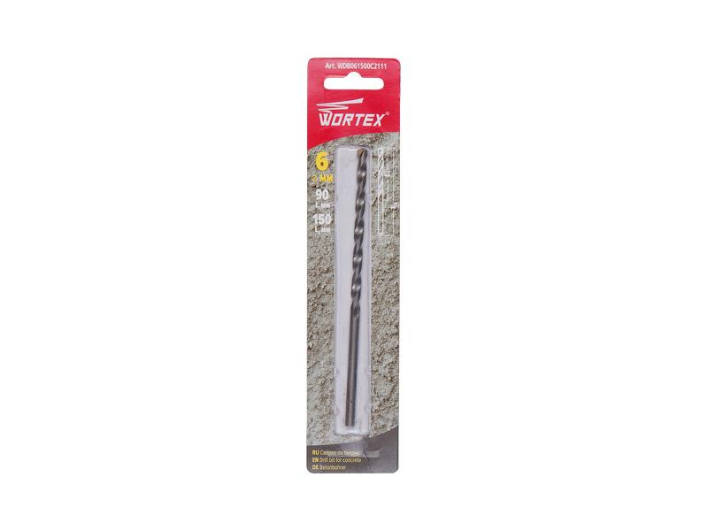 Сверло по бетону 6х150мм WORTEX, WDB061500C2111