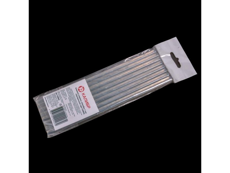 Клеевой стержень 7мм прозрачный (200мм,8шт.), Калибр, 71030