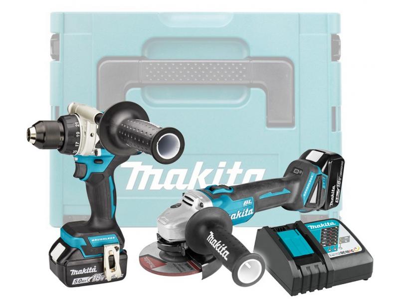 Набор аккумуляторного инструмента MAKITA DLX2430TJ (DDF486Z / DGA504Z / MacPak 4)