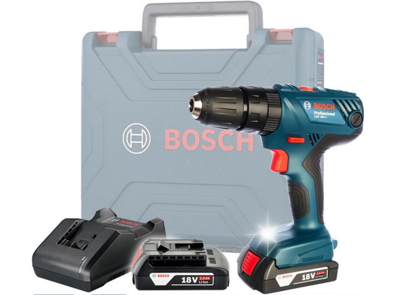 Дрель-шуруповерт аккумуляторная ударная BOSCH GSB 180-LI (06019F8307)