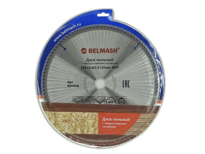 Диск пильный BELMASH 315x3,4/2,2x32/30,100T (RD135A)