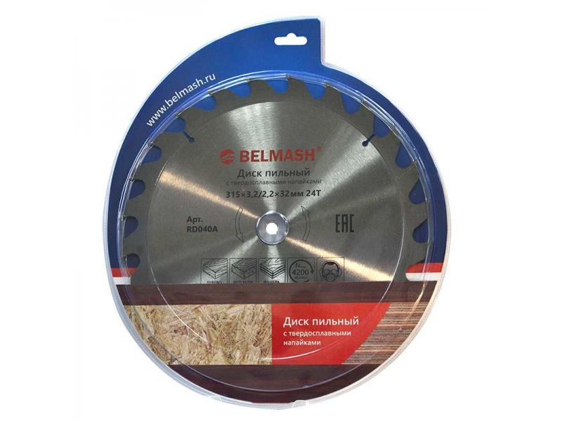 Диск пильный БЕЛМАШ 315х3,2/2,2х32мм; 24Т