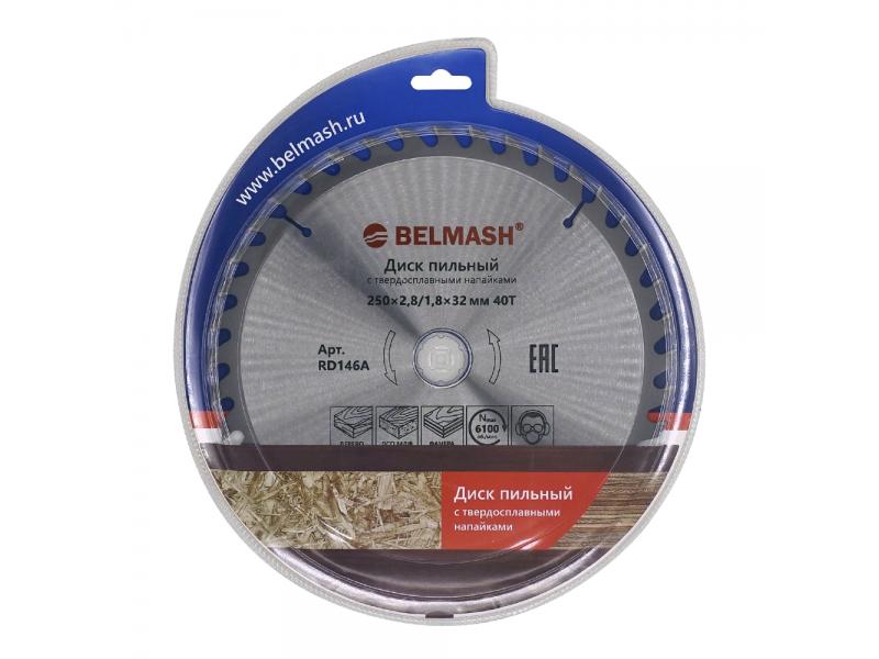 Диск пильный BELMASH 250x2,8/1,8x32/30; 40T (RD146A)