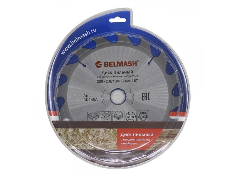 Диск пильный BELMASH 250x2,8/1,8x32/30; 16T (RD145A)