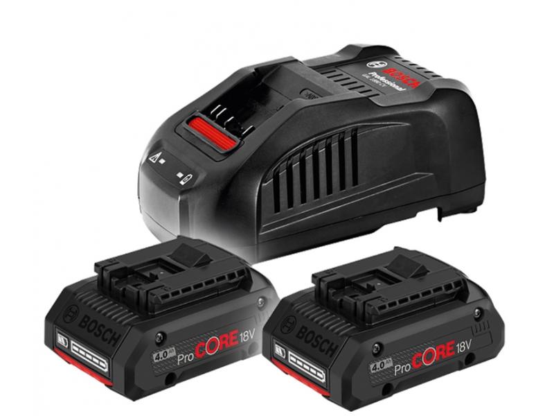 Набор BOSCH Аккумулятор ProCORE18V (4.0 Ач) х 2 и зарядное устройство GAL 1880 CV (1600A016GF)
